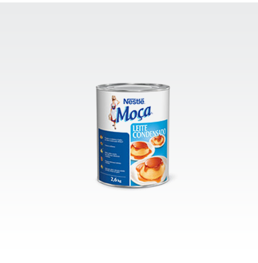 Leite Condensado Moça 2,6kg e 5kg